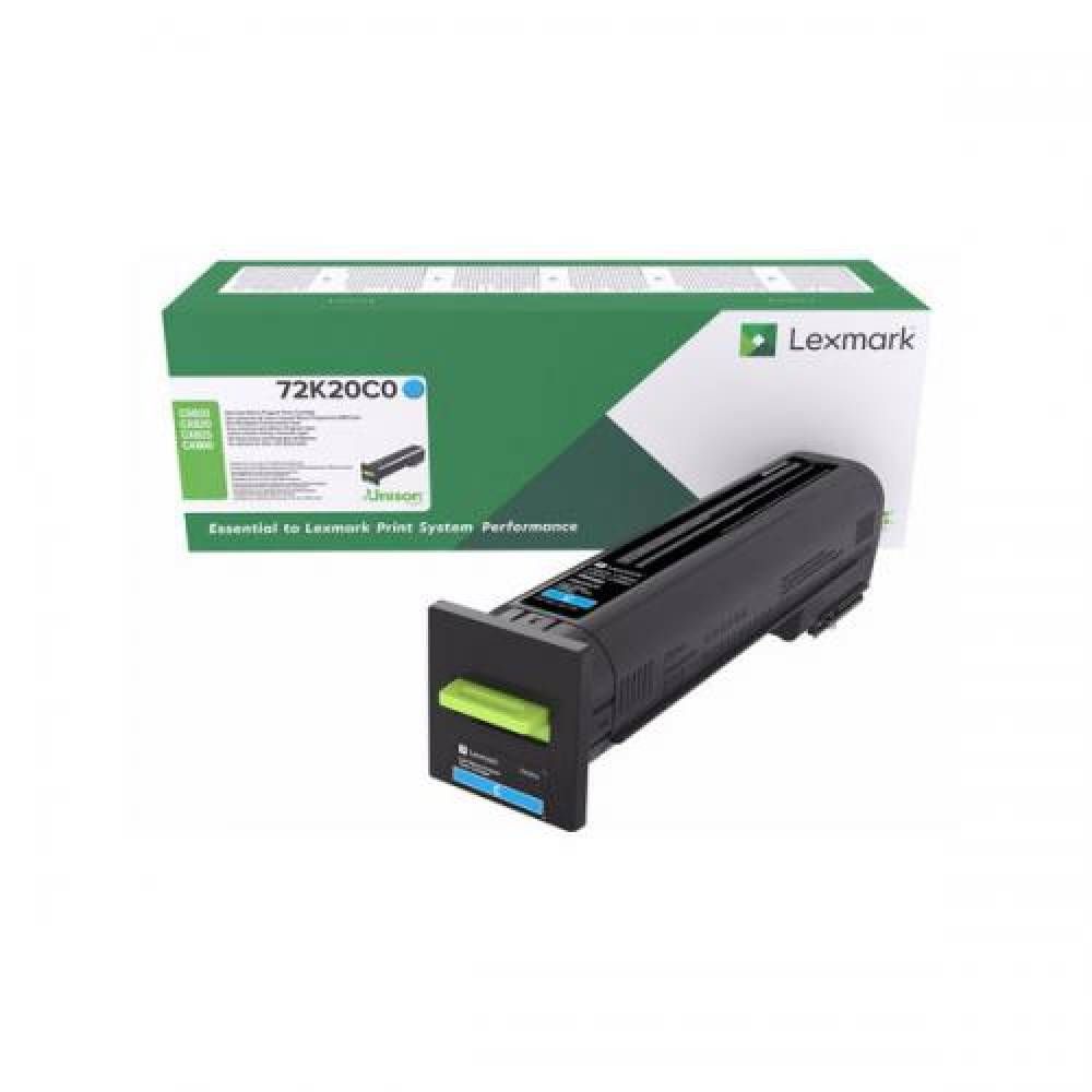 Cartus toner Lexmark 72K20C0 ,Albastru ,8 000 pagini ,Original (72K20C0)