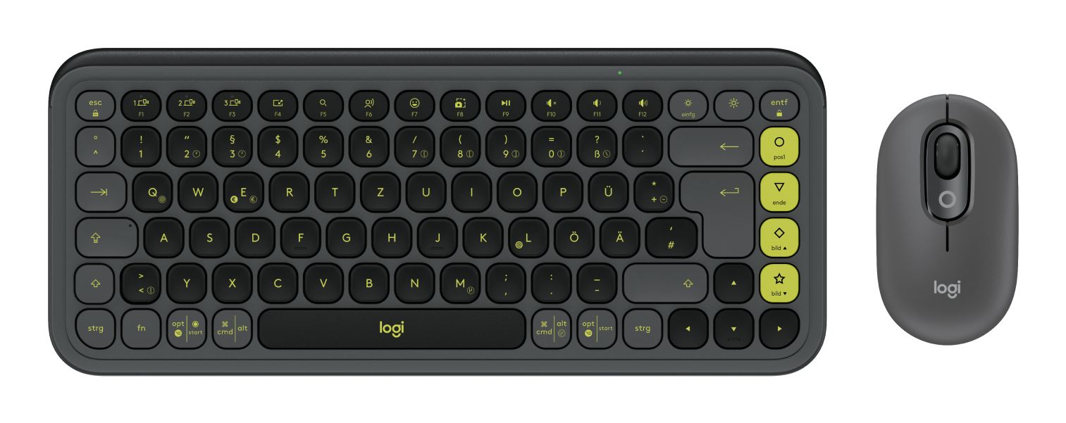 POP ICON COMBO MOUSE AND KB/GRAPHITE - DEU - CENTRAL-419