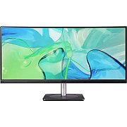 Acer CB343CUR computer monitor 86.4 cm (34 ) 3440 x 1440 pixels UltraWide Quad HD LED Black  Silver