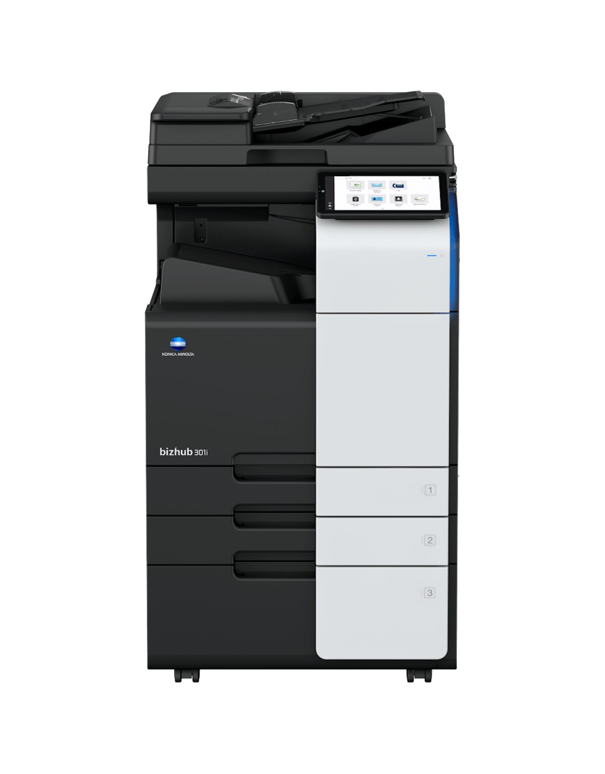 Set BIZHUB 301i cu ADF DUAL SCAN DF-714 , toner TN 330 25000 pagini si masa suport DK-516x