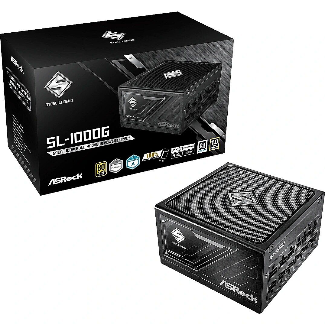 Zasilacz ASRock STEEL LEGEND 1000W 80 Plus Gold