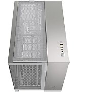 Carcasa CORSAIR 2500X Micro ATX Dual Chamber White/Satin Gray Aluminium, Tempered Glass, mATX, Cooling Layout: Top: 3x120mm sau 2x140mm, Side: 2x120mm, Bottom: 3x120mm sau 2x140mm, Rear: 1x120mm, Expansion Slots 4, 2x2.5 SSD 2x3.5 HDD, no psu included