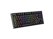 GAMING KEYBOARD GENESIS THOR 404 TKL DE RGB BACKLIGHT MECHANICAL BLACK GATERON YELLOW PR