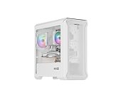 GENESIS IRID 503 ARGB LITE MATX MINI TOWER CASE WITH WINDOW WHITE
