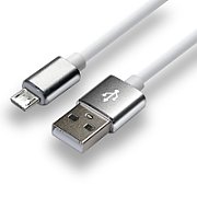 everActive cable USB 1m - White  silicone  quick charge  2 4A - CBS-1MW