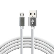 everActive cable USB 1m - White  silicone  quick charge  2 4A - CBS-1MW