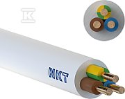 Round Installation Cable YDY 3X 2.5 Yellow NKT White Wire 450/750V Class 1