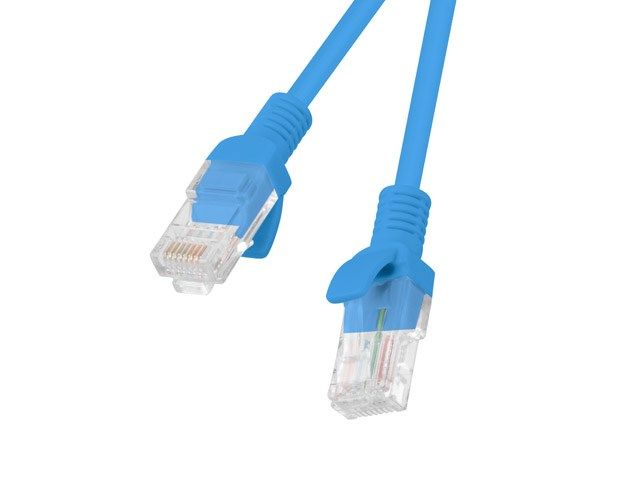 Patch cord Lanberg  RJ45, 3 m, albastru