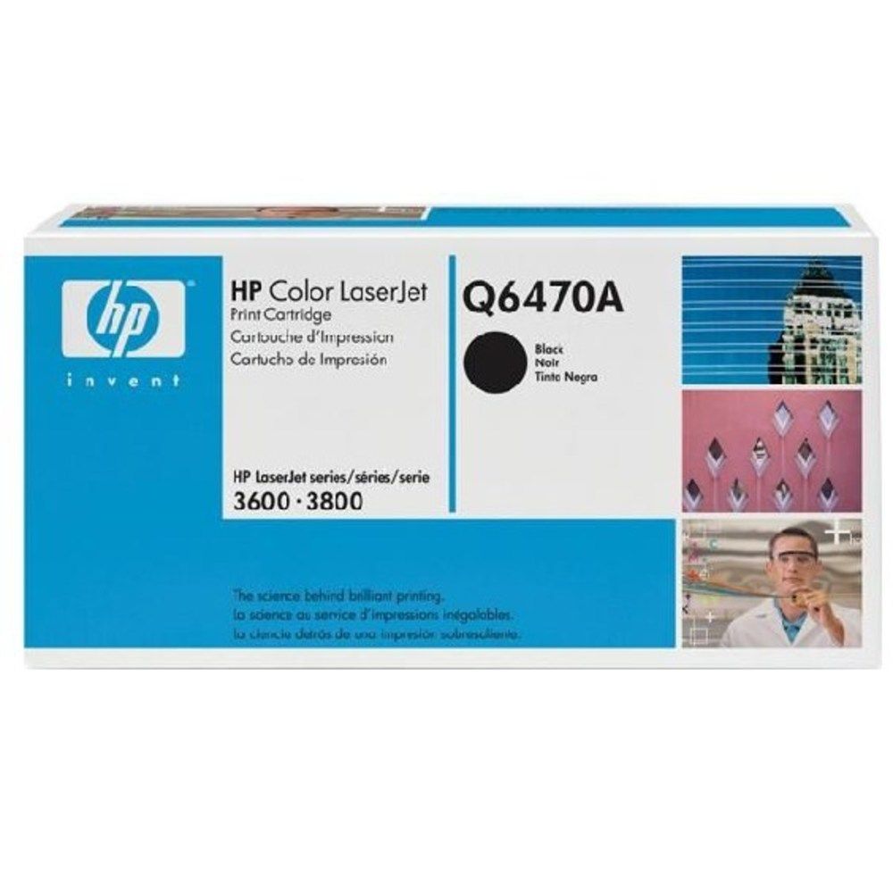HP Cartridge No 501A HP501A HP 501A Black Schwarz (Q6470A)