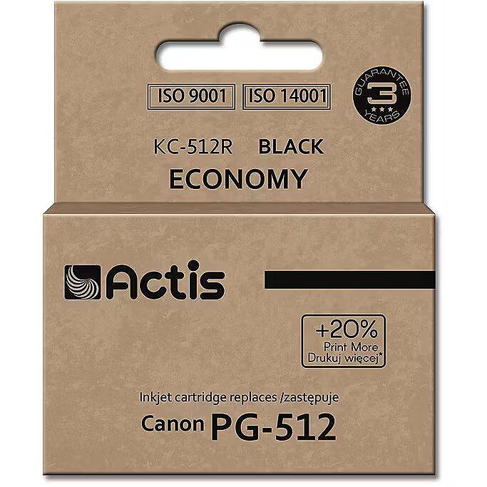 Cartus cerneala Actis KC-560 ,Negru (compatibil cu Canon (replacement pg-560xl))