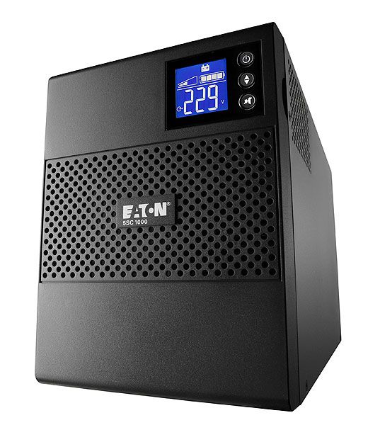 UPS Eaton 5SC1500I, 1500 VA, 1050 W, cu management, line-interactive, 8x C13, 1x C14, 1x USB, 12V 9Ah Lead–acid maintenance-free, LCD, Tower, Negru