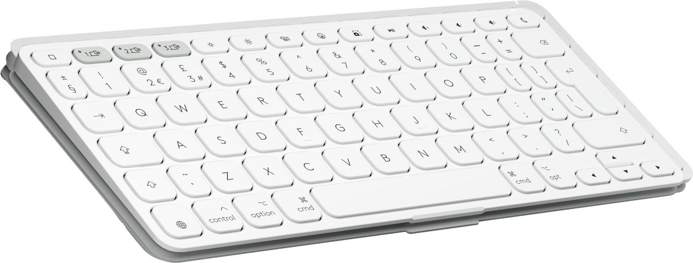 Logitech Keys-to-Go 2 Pale grey, BT - Apple