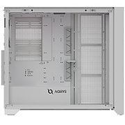 Carcasa AQIRYS XO-1 Mid Tower ARGB ALB, Tempered Glass, Sloturi Expansiune 7, Drive Bays: 3x3.5  3x2.5 , Ventilatoare Suportate: 14 (spate: 1x120mm, fata: 3x120mm sau 2x140mm, sus: 3x120mm sau 2x140mm, lateral: 3x120mm sau 2x140mm, jos: 1x120mm sau 1x140mm), Ventilatoare Incluse: 4 (spate: 1x120mm