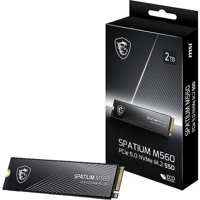 MSI Spatium M560 PCIE 5.0 NVME M.2 2 TB PCI Express 5.0 3D NAND