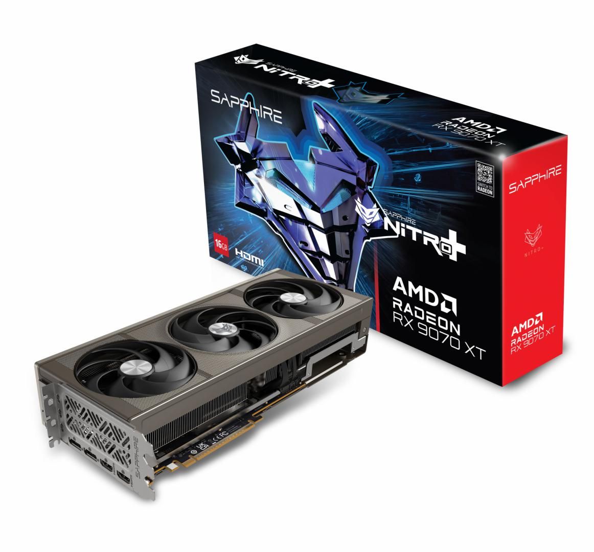 Placa video SAPPHIRE Radeon RX 9070 XT NITRO+ OC 16 GB GDDR6 256 bit