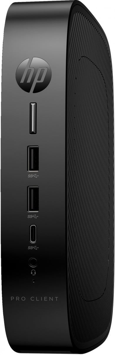 Desktop PC HP Pro T550 Thin Client USFF, Intel J6412 (4 C / 4 T, 2.0 GHz - 2.6 GHz, 4 MB cache), 4 GB RAM, 32 GB (eMMC) eMMC, Fara unitate optica, Intel UHD Graphics, 45 W, ThinPro OS