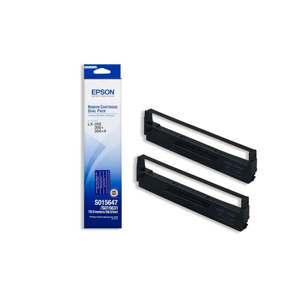Ribbon Epson C13S015647 ,Negru ,dualpack ,Original (S015647)