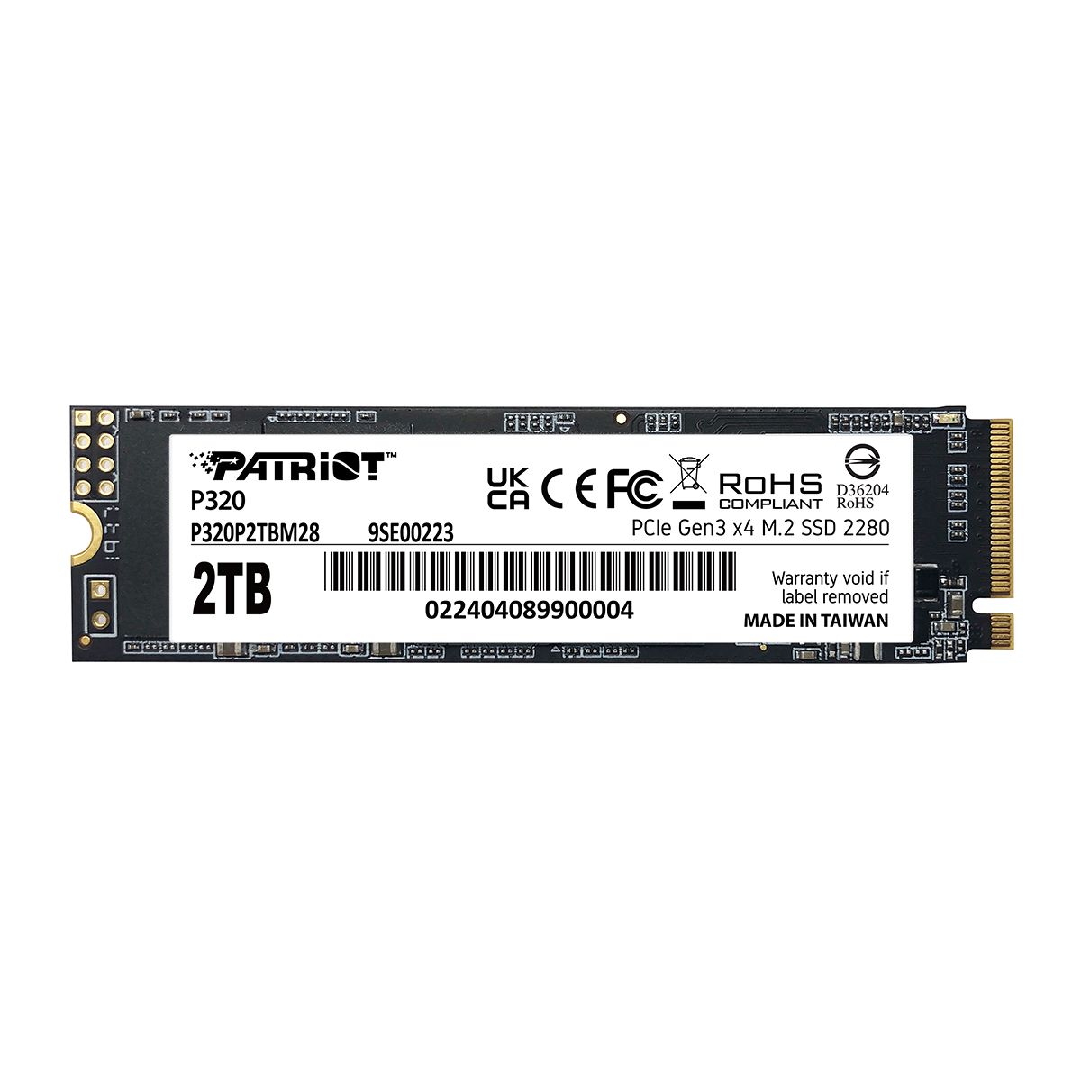 SSD PATRIOT P320P2TBM28 2 TB PCI Express 3.0 M.2 2280
