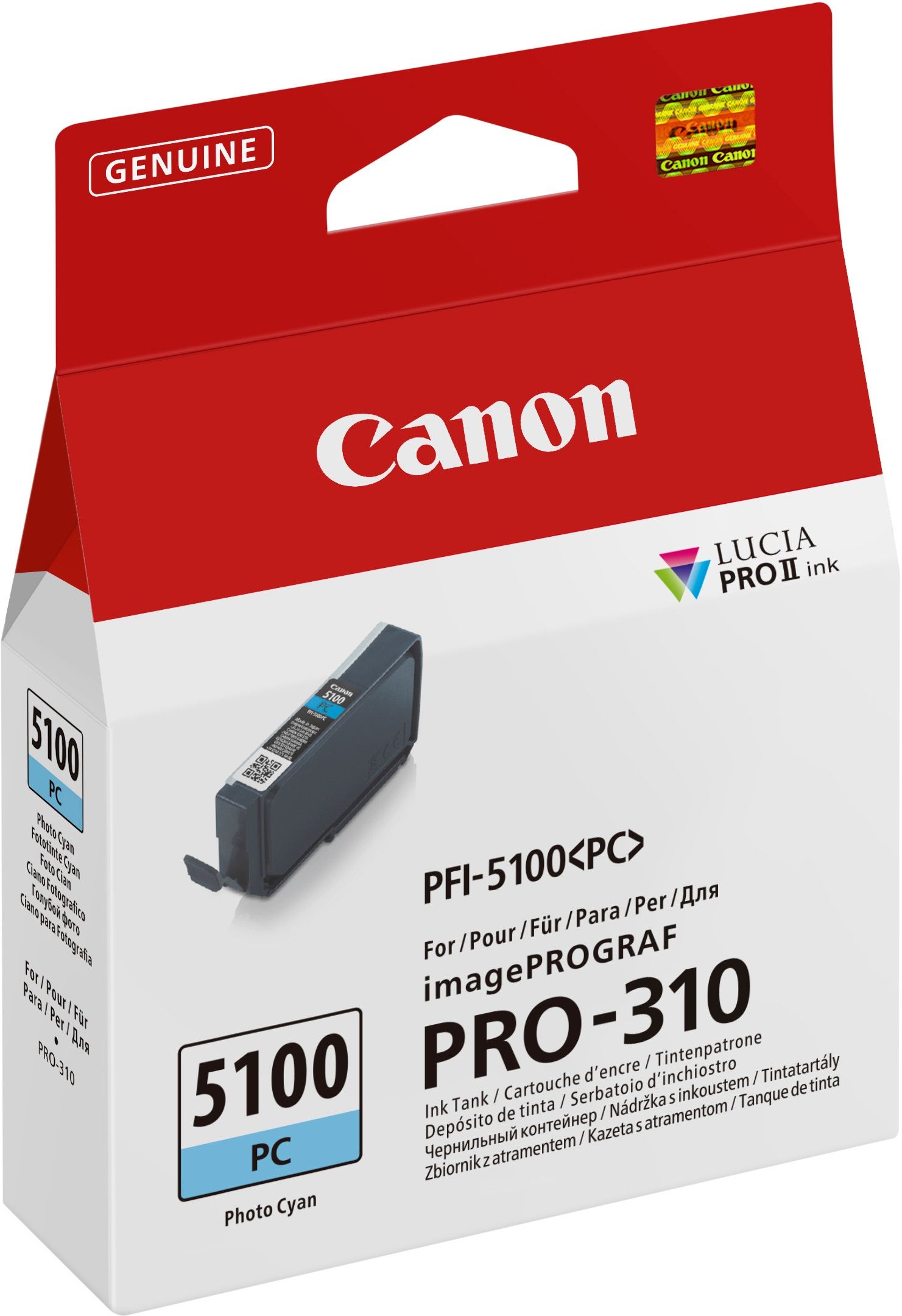 Cartus cerneala Canon 6956C001 ,Albastru ,Original (PFI-5100pc)