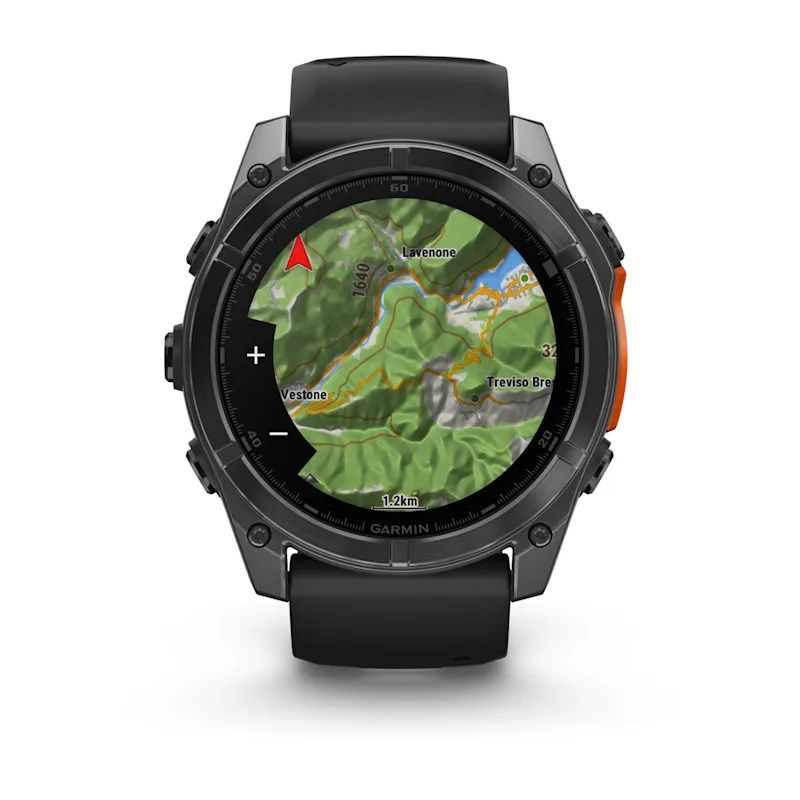Garmin Fenix 8 3.56 cm (1.4 ) AMOLED 51 mm Digital 454 x 454 pixels Touchscreen Titanium Wi-Fi GPS (satellite)