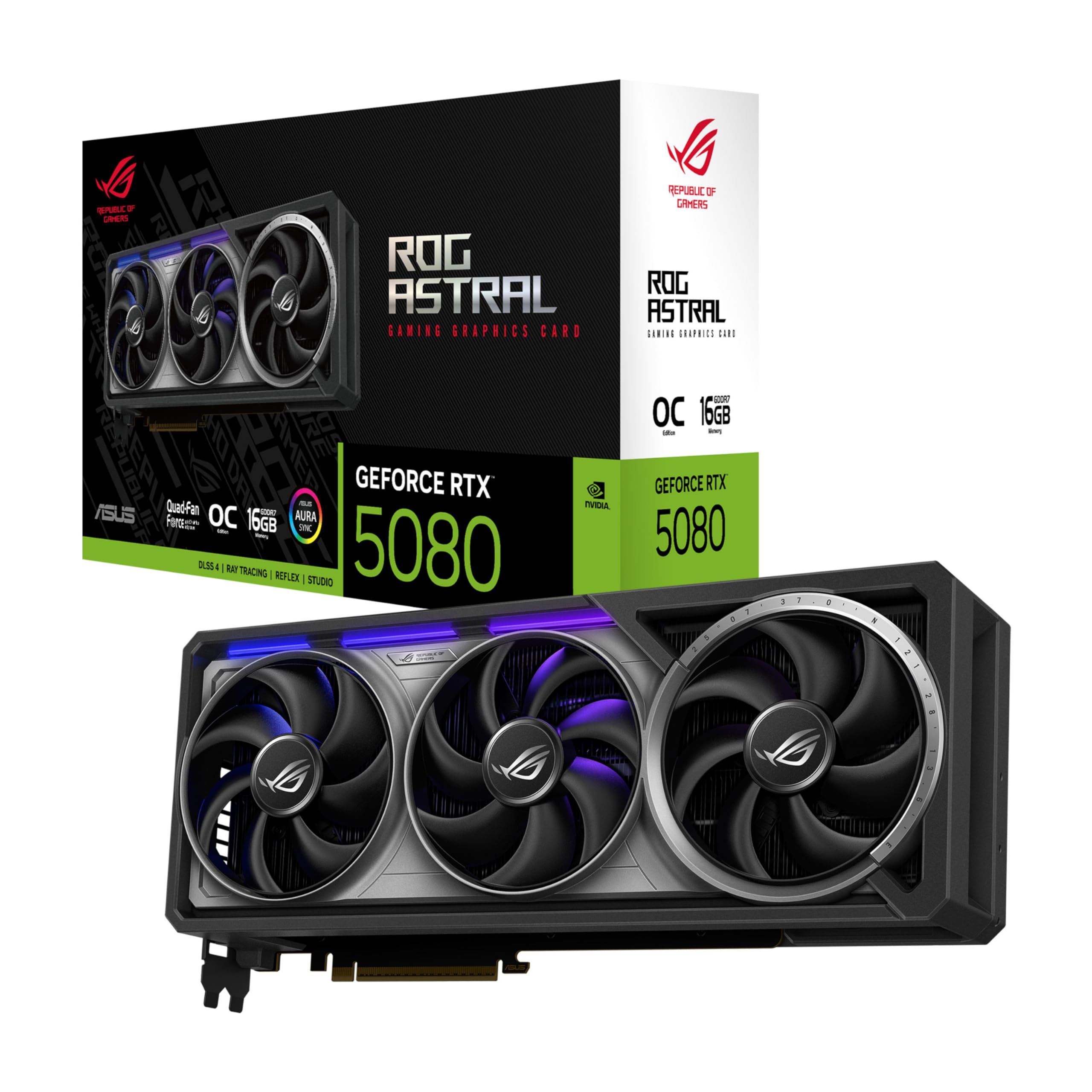 Placa video ASUS GeForce RTX 5080 ROG Astral OC 16 GB GDDR7 256 bit