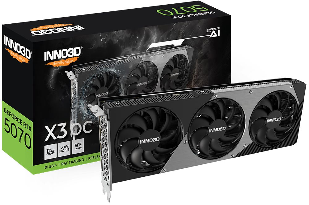 Placa video Inno3D GeForce RTX 5070 X3 OC 12 GB GDDR7 192 bit