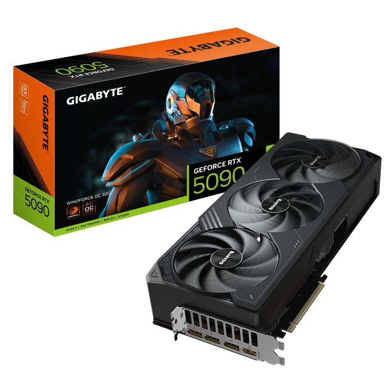 Placa video GIGABYTE GeForce RTX 5090 WINDFORCE OC 32 GB GDDR7 512 bit