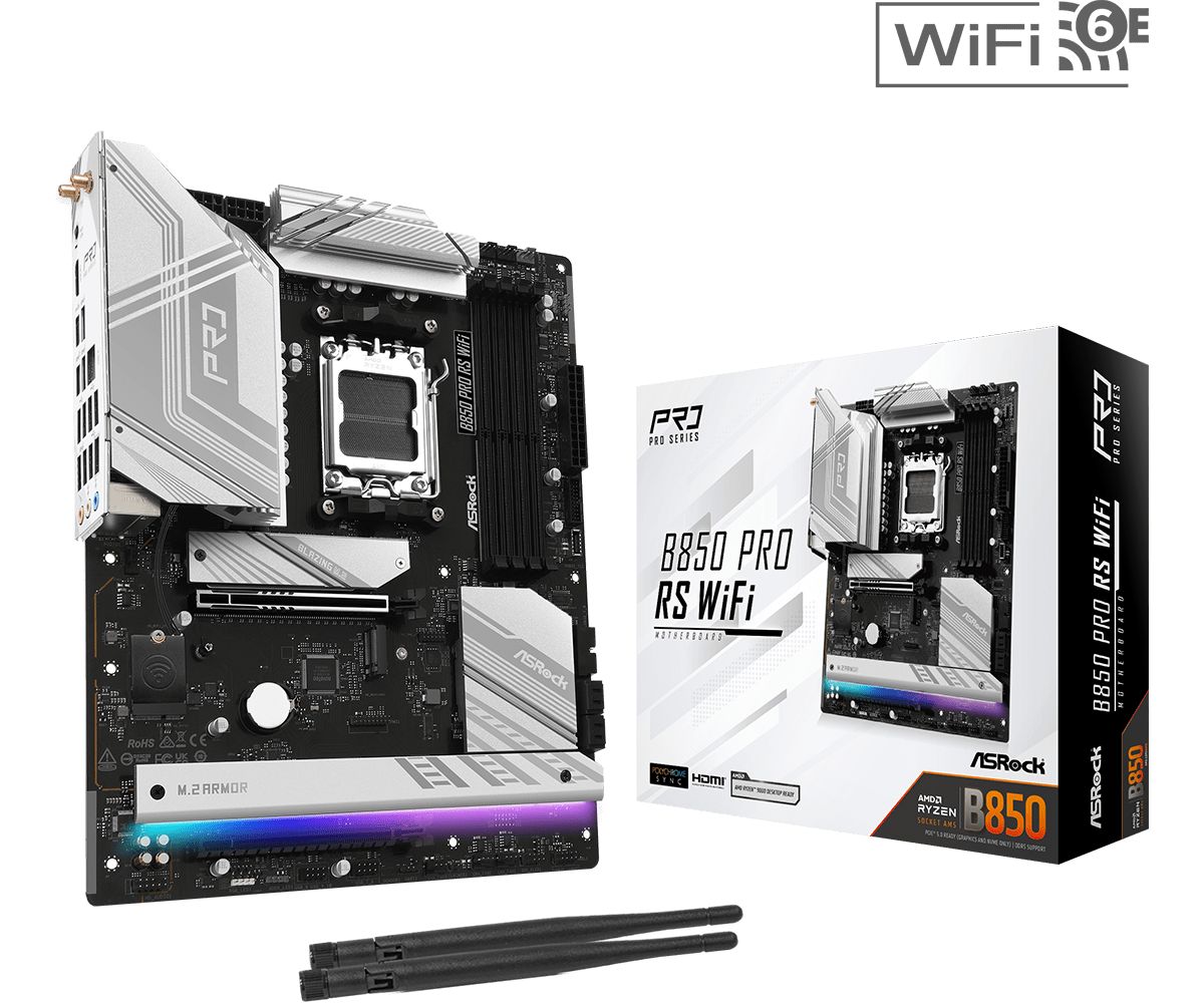 Asrock B850 Pro RS WiFi AMD B850 Socket AM5 ATX