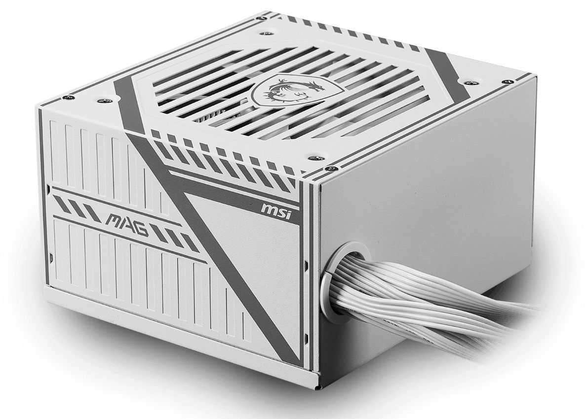 MAG A650BNL WHITE, ATX, 650 W, 80+ Bronze, Alb