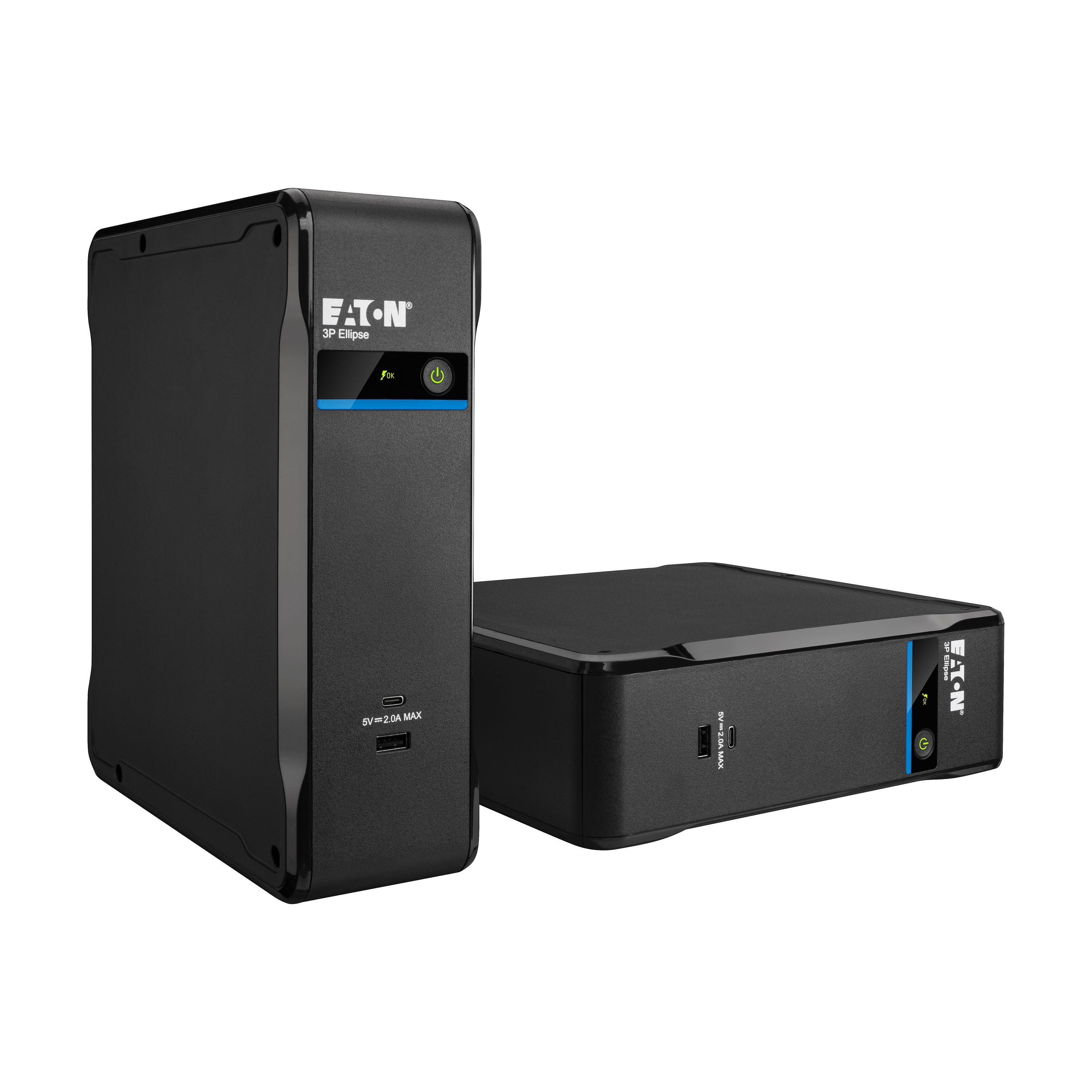 UPS Eaton 3P700UI, 700 VA, 420 W, offline, 4x C13, 1x C14, 1x USB, 12 V / 7 Ah Sealed Lead-acid, LED, Tower, Negru