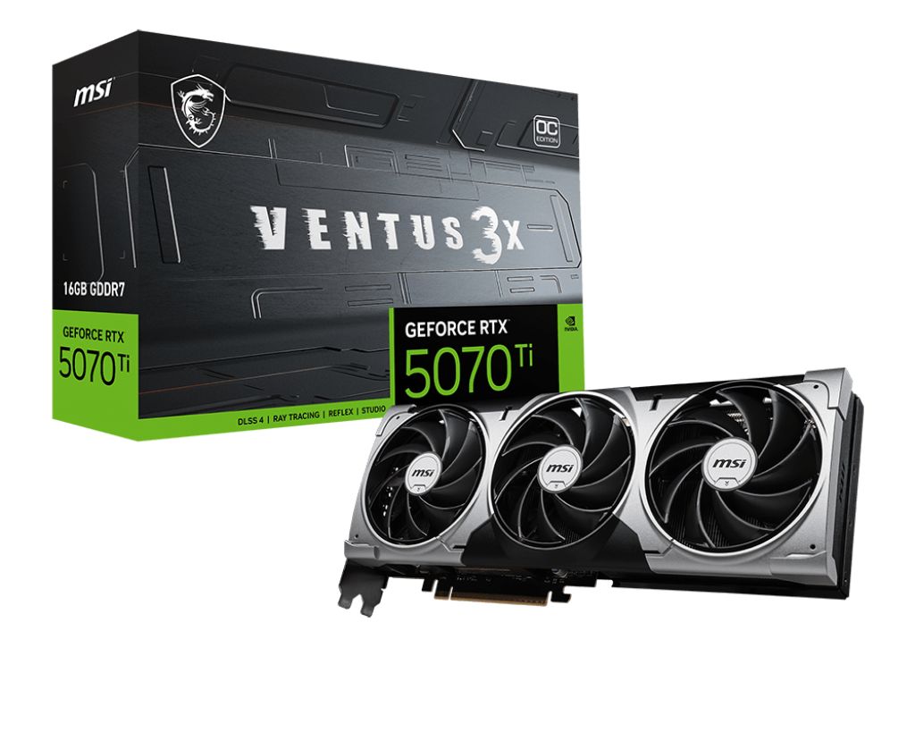 Placa video MSI GeForce RTX 5070 Ti VENTUS 3X OC 16 GB GDDR7 256 bit