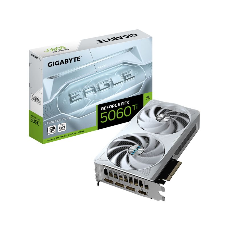 Placa video GIGABYTE GeForce RTX 5060 Ti EAGLE OC ICE 8 GB GDDR7 128 bit