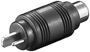 Speaker male to RCA female adapter
Packaging: bulk 1 pc.