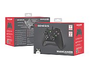 Controller cu fir Genesis Mangan 300, interfata USB, 19 butoane, negru