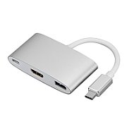 Signal converter from USB-C (USB3.1) male to HDMI female+USB3.0 female+USB3.1 female. 4Kx2K resolution.
Plug&ampampPlay.
It works for both PC and mobile phones!
If your product is not found in the list below, before purchasing this product, document whether your device with a USB3.1 (USB-C) port ...