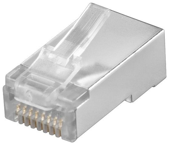 UTP CAT5 RJ45 (8P8C) shielded plug for round cable
- the displayed price is for 1 piece!
Packaging: bulk 1 pc.