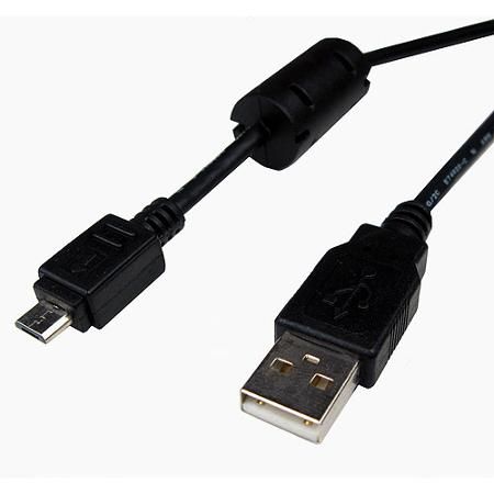 USB 2.0 cable 1.8m A male to micro B male, with ferrite, black, microUSB
Packaging: bulk 1 pc.