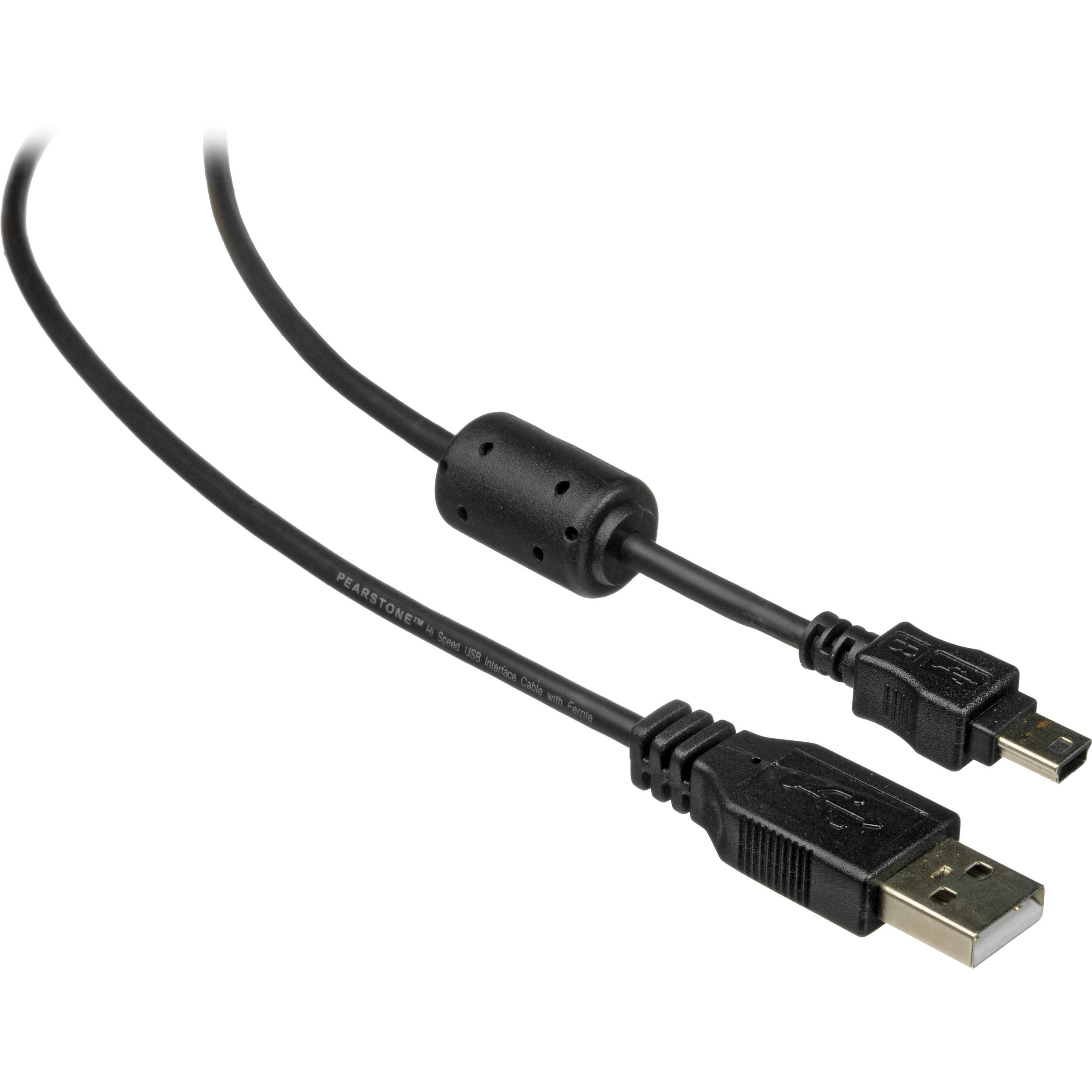 Cable USB 2.0 1.5m A male to 5 pin mini USB B male, black
Packaging: bulk 1 pc.