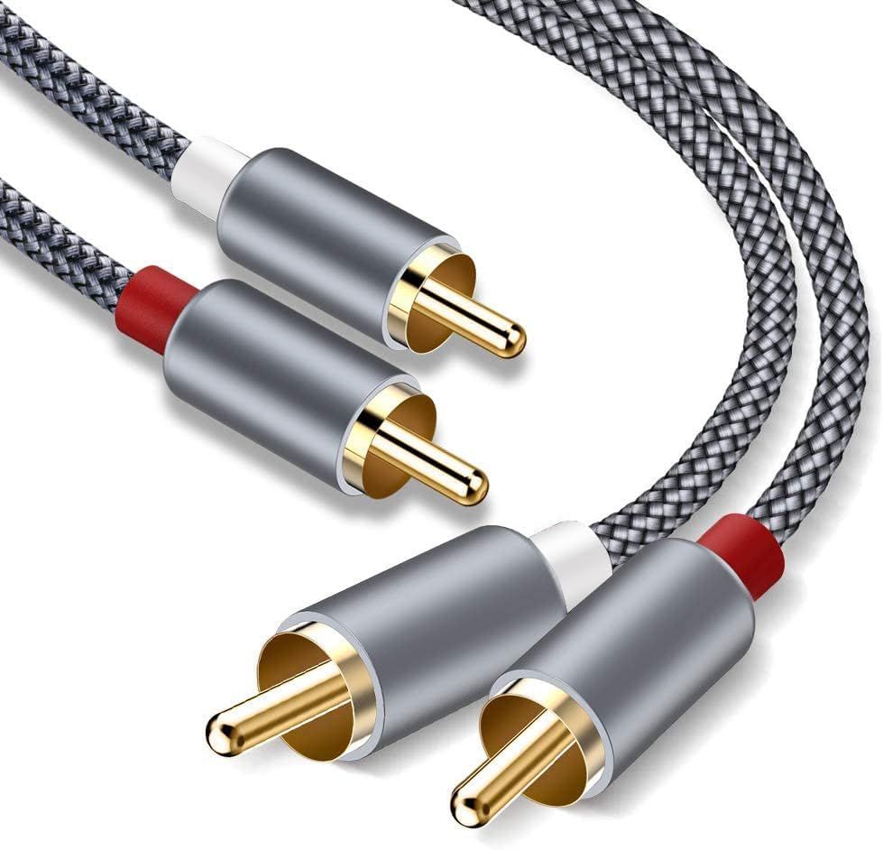 Stereo RCA Cable, 2m

&ampnbsp

2xRCA male (audio left/right) &ampgt 2xRCA male (audio left/right)


Product description:

Audio cable 2xRCA male (left/right audio) to 2xRCA male (left/right audio), length 2m, with thin and elegant metal design.The RCA stereo cable is ideal for various uses, such as connecting a subwoofer, Blu-ray player, DJ console (DJ mixer) or Hi-Fi system. The robust and high-quality plugs are designed to withstand frequent plugging and disconnection.

Features:

- Versatile Use: Audio cable ideal for connecting a subwoofer, CD player or bass box to output devices such as receiver, amplifier, mixer or TV with RCA connections.
- Premium Quality: Highly flexible RCA cable with thin metal plugs, bend protection.
- Simplified Connection: Standard colored RCA jacks in red and white make the connection process easier.
- Increased Durability: Gold-plated plugs prevent corrosion and provide increased durability.
&ampnbsp

Technical specifications:
&ampnbsp


Connection, housing material: Aluminium
Conductor: 20/0.08, 2 wire



Connection, contact material: Gold-plated



Connection 1, type: 2xRCA male (audio left/right)



Connection 2, type: 2xRCA male (audio left/right)


Inner conductor material: CU (copper)



Cable type: round cable



Cable length: 2m



Cable sheath diameter (approx.): 3.9mm



Number of shieldings: 1x
Shielding: 48/0.08 copper wire + foil aluminium




Color: black, silver




Packaging: poly bag 1 pc.