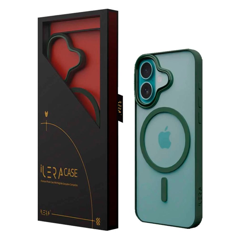 iLeraGo ColorAnt Clear Case, Deep Green for iPhone 16