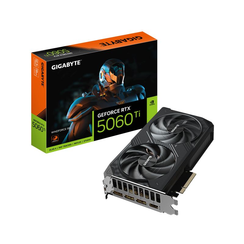 Placa video GIGABYTE GeForce RTX 5060 Ti WINDFORCE 8 GB GDDR7 128 bit