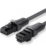 Patch Cord UTP Vention, Cat. 6, 30m, flat cable, conductor cupru - aluminiu, viteza max transfer 1 Gbps, invelis PVC, negru,  IBABT  (timbru verde 0.8 lei) - 6922794722309