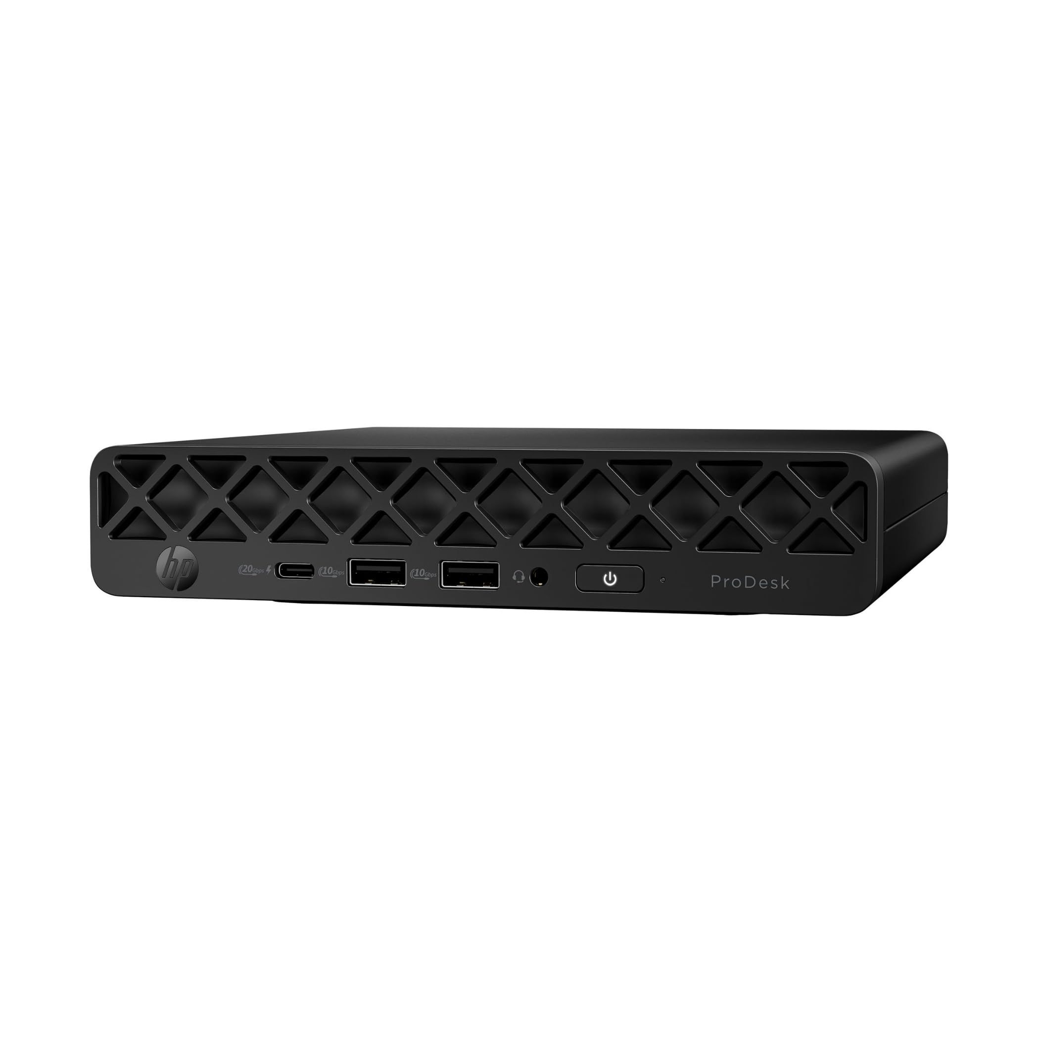 Desktop PC HP ProDesk 4 Mini G1i Mini PC, Intel Core ultra 5 235T (14 C / 14 T, 2.2 GHz - 5 GHz, 24 MB cache, 35 W), 16 GB DDR5, 512 GB SSD, Fara unitate optica, Intel Graphics Partajata, 65 W - adaptor extern, Windows 11 Pro