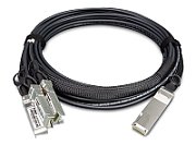 PLANET 40G QSFP+ to 4 10G SFP+ 5M cabluri din fibră optică QSFP+ 4x SFP+ Negru
