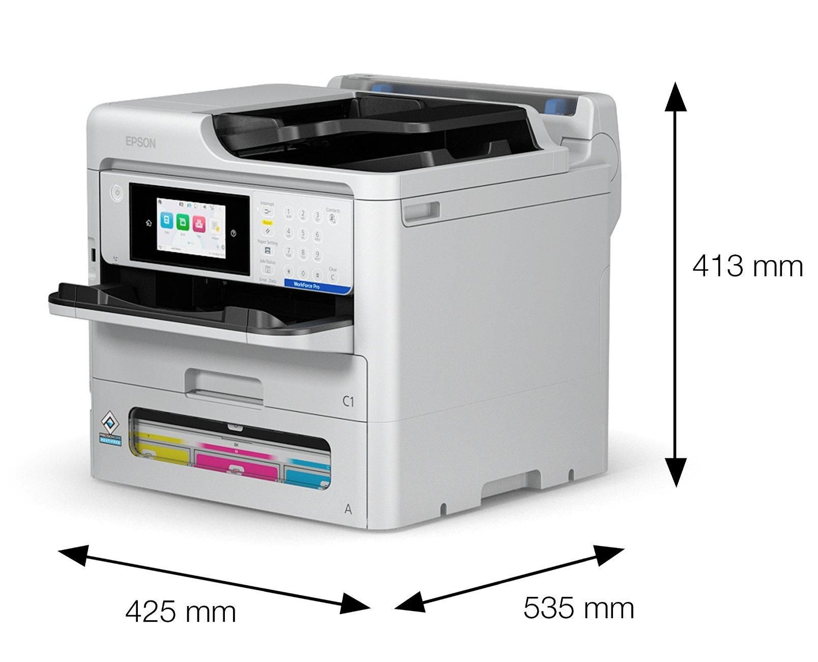 Pachet cu cartuse incluse Imprimanta multifunctionala inkjet color Epson C800rdwf, A4, duplex, ADF, USB 2.0, 34 ppm
 [1 buc]Cartus cerneala Epson C13T11P140 ,Negru ,50 000 pagini ,Original (C13T11P140) 
 [1 buc]Cartus cerneala Epson C13T11P240 ,Albastru ,20 000 pagini ,Original (C13T11P240) 
 [1 buc]Cartus cerneala Epson C13T11P340 ,Magenta ,20 000 pagini ,Original (C13T11P340) 
 [1 buc]Cartus cerneala Epson C13T11P440 ,Galben ,20 000 pagini ,Original (C13T11P440)