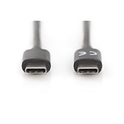 Digitus AK-300138-010-S cabluri USB USB 3.2 Gen 2 (3.1 Gen 2) 1 m USB C Negru
