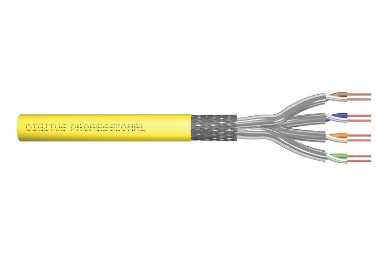 Digitus DK-1745-A-VH-5 cabluri de rețea Galben 500 m Cat7a S/FTP (S-STP)