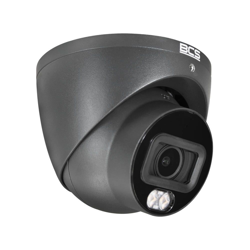 BCS BCS-L-EIP14FCL3-Ai1-G Cameră Dome IP 4MP cu Tehnologie NightColor și Microfon, IP67