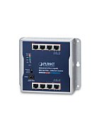 PLANET IP30 Industrial 8-Port Fara management Gigabit Ethernet (10/100/1000) Power over Ethernet (PoE) Suport Gri