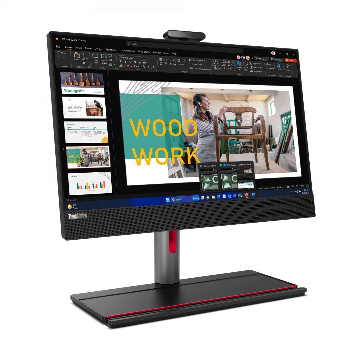 All-In-One Lenovo ThinkCentre M90a Gen 5 12SH000QPB, 23.8 inch 1920 x 1080, Intel Core i5 - 14500 (14 C / 20 T, 2.6 GHz - 5.0 GHz, 24 MB cache), 16 GB RAM, 512 GB SSD, Intel UHD Graphics, Windows 11 Pro